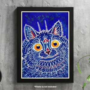Louis Wain - Psychedelic cats , Classic Art Print - Wall Art
