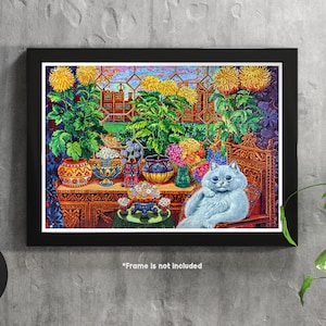 Louis Wain - Psychedelic cats , Classic Art Print - Wall Art