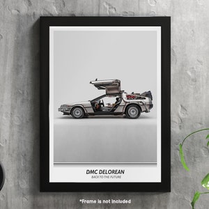 DMC Delorean - Back To The Future - Automobile Poster