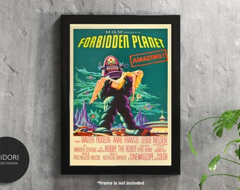 Forbidden Planet - Vintage Movie Poster