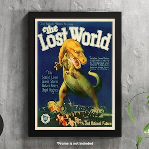 The Lost World - Vintage Monster Movie Poster - Print on Paper or Canvas