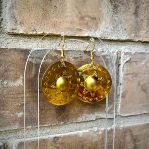 Gong Earrings |Philippine Fashion Accessories |Filipino Culture Dangling Earrings |Pinoy Wedding Bridesmaid Gift