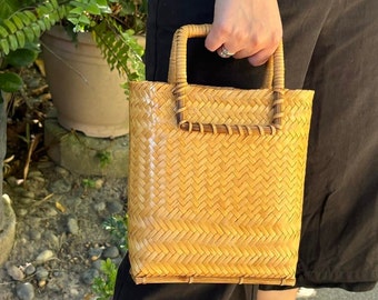 Mini Bayong Handbag |Philippine Bamboo Basket Bag |Filipiniana Accessories |Handmade Sustainable Fashion Accessories |Unique Tropical Gifts