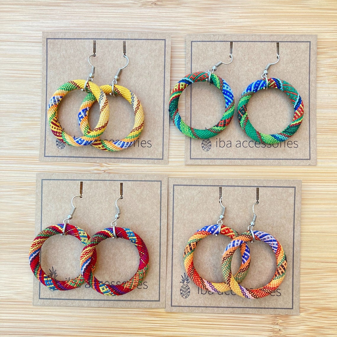 Textile Earrings Fabric Earrings Yakan Earrings Etsy