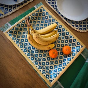 Philippine Bamboo Decorative Tray: Tropical Home Accessories