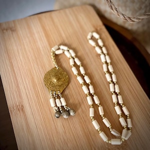 Gong Necklace: Filipino Kulintang Jewelry, Cultural Costume Accessory