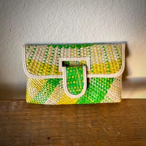 Philippine Pandan Straw Clutch Bag | Handmade Sustainable Fashion Accessories | Unique Tropical Gifts For Women image 14