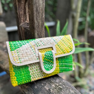 Philippine Pandan Straw Clutch Bag | Handmade Sustainable Fashion Accessories | Unique Tropical Gifts For Women image 11