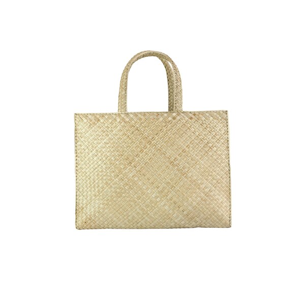 Philippines Native Market Bag |Sustainable Straw Tote Bag For Women |Beach Bag | Natural Beige Bayong | Banig Bag