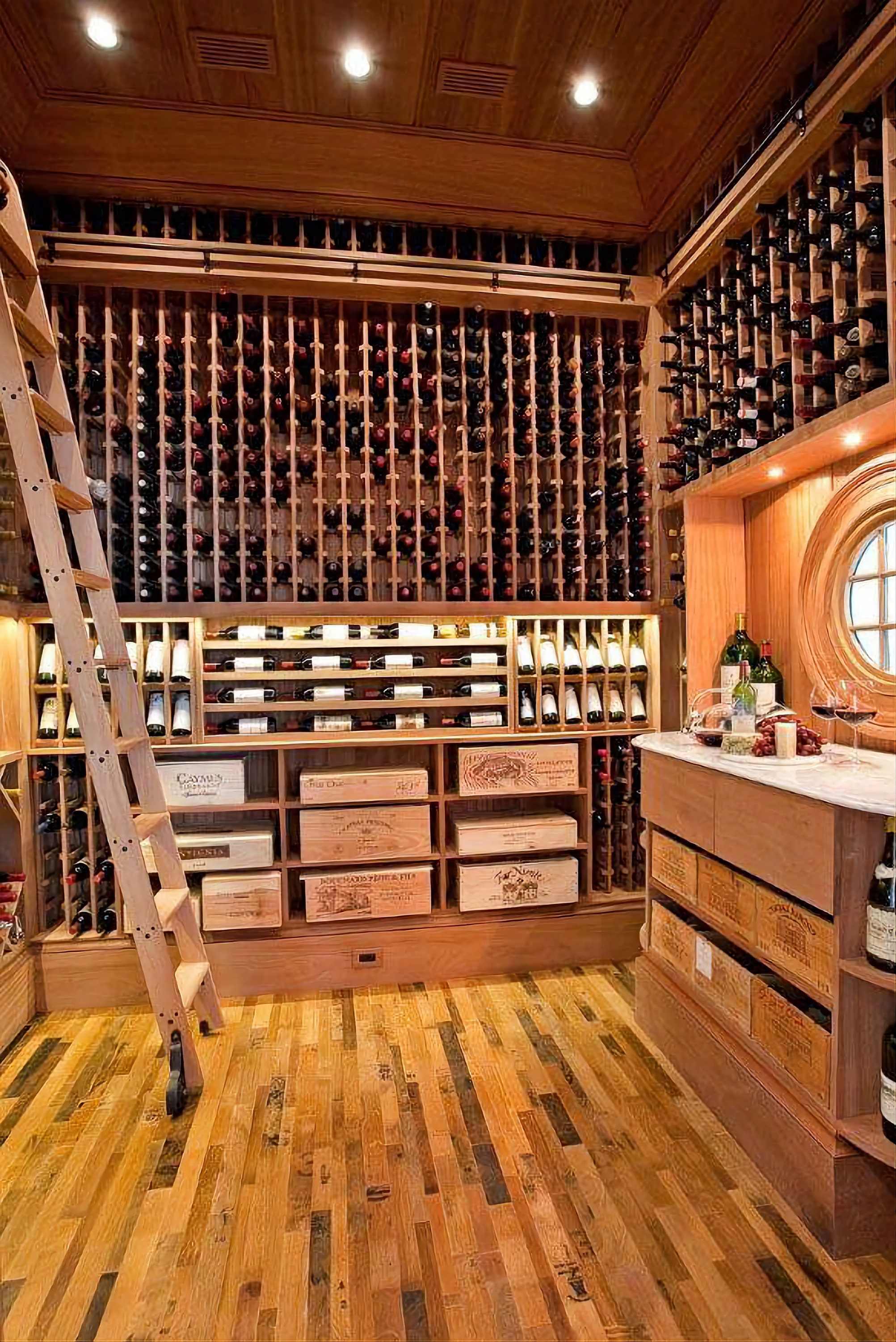 Wine Cellar Ladder Rolling Wine Cellar Ladder, Wine Rack Ladder, Ladder