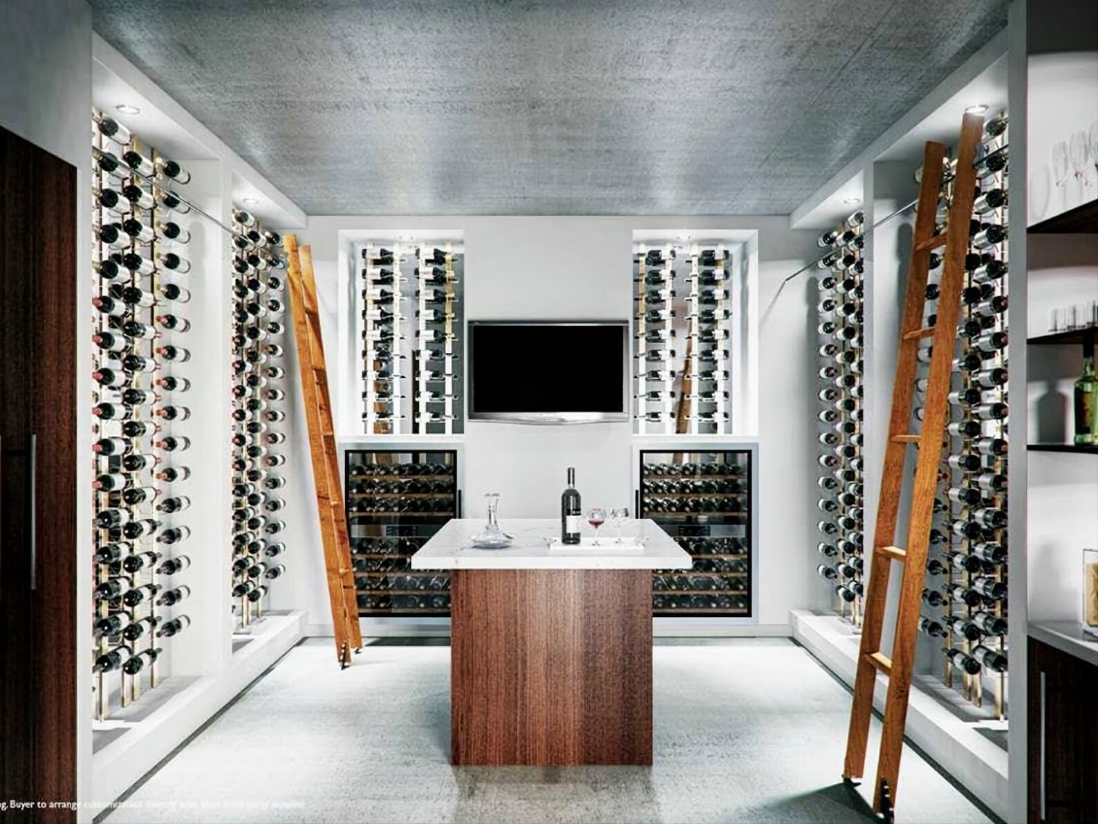 Wine Cellar Ladder Rolling Wine Cellar Ladder, Wine Rack Ladder, Ladder