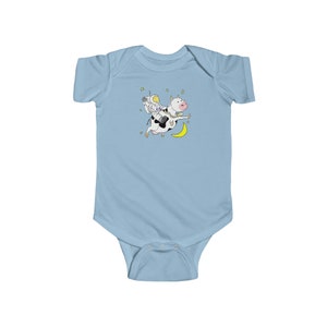 Astronaut Rides the Cow That Jumped Over the Moon - Infant Fine Jersey Bodysuit