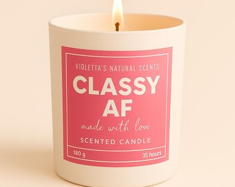 Soy wax scented candles, Funny candles, Soy candles, Gift for women, Gifts , 180ml.