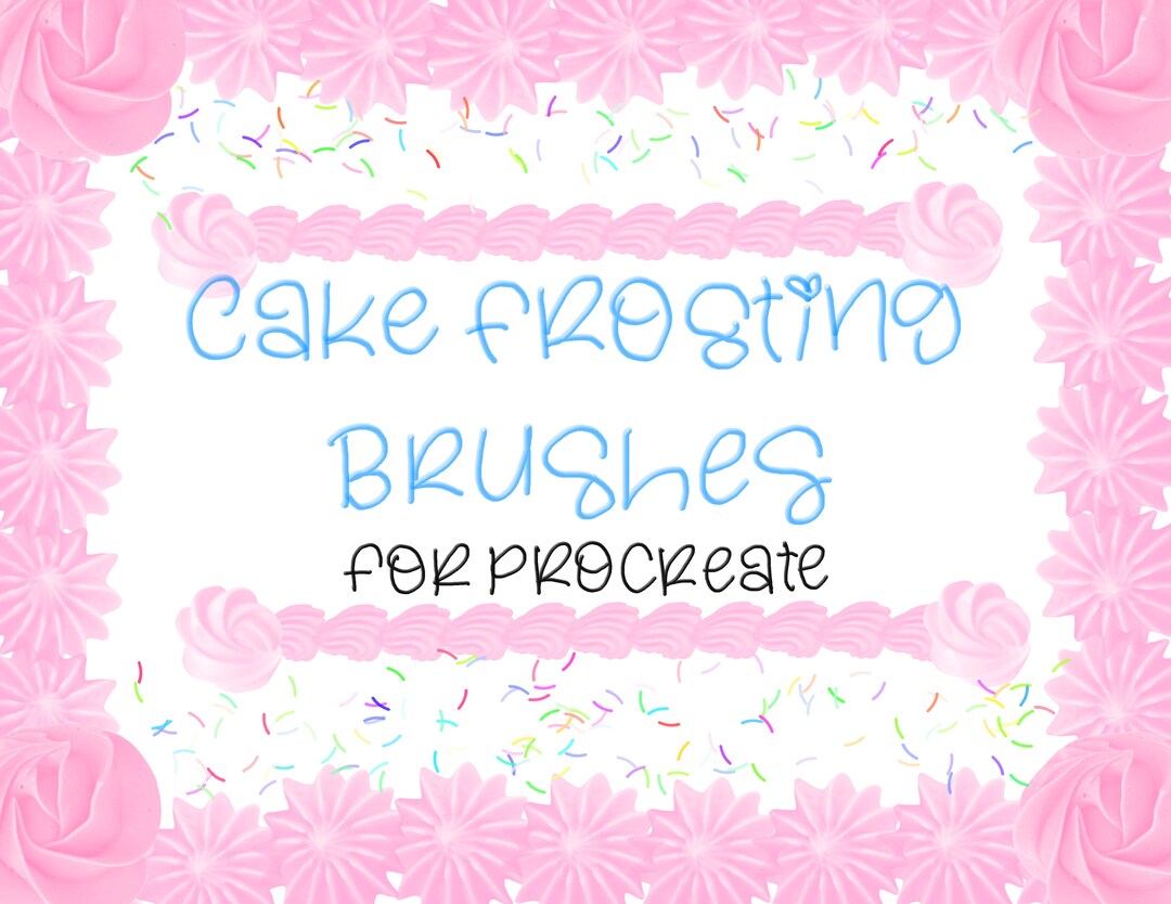 Cake Frosting Brush Set for Procreate Etsy