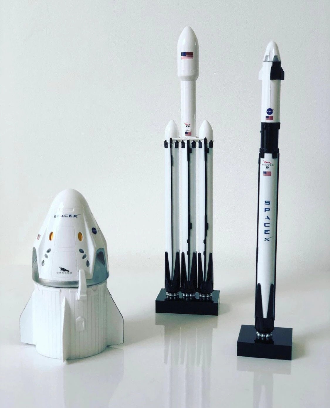 Spacex Flying Model Rocket Kit, Heavy Falcon Rocket Model Kit, Falcon