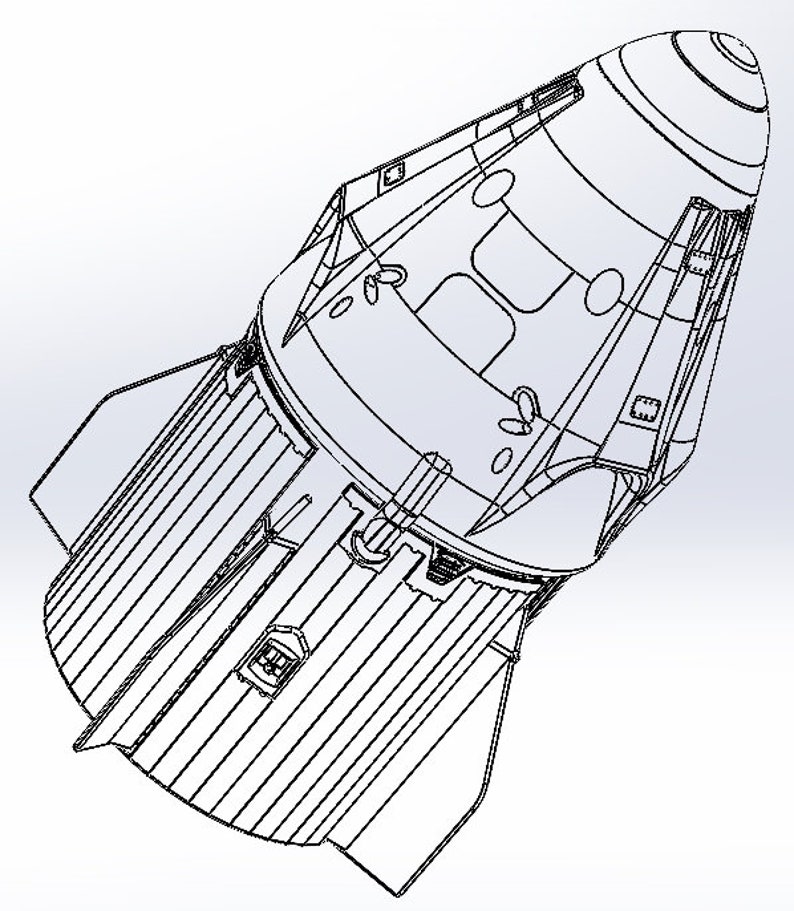 Spacex Model Kit for Sale Crew Dragon Spacecraft Capsule Etsy