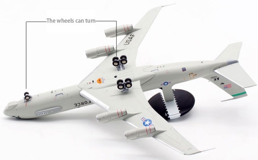 High Simulation 1:200 Alloy US E-3 Sentry AWACS Model For