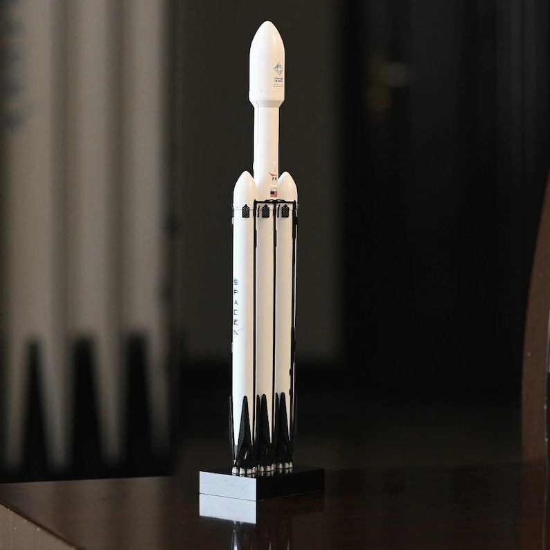 Spacex Flying Model Rocket Kit, Heavy Falcon Rocket Model Kit, Falcon