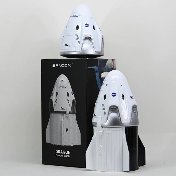 Kit de modèle SpaceX à vendre, Kit de modèle de capsule de vaisseau spatial Crew Dragon, Retour et lancement de Crew Dragon, Kits de modèle de vaisseau spatial