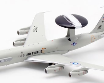 USAF 1/200 E-3B Sentry (AWACS) Aircraft Model, Military Aircraft Model, Airplane Model, Home decor, Office decor, Pilot gift, Free Shipping