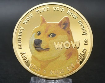 Physical Dogecoin commermorative coin Gold