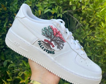 Nuestras raíces en Palestina Árbol Custom Air Force 1s