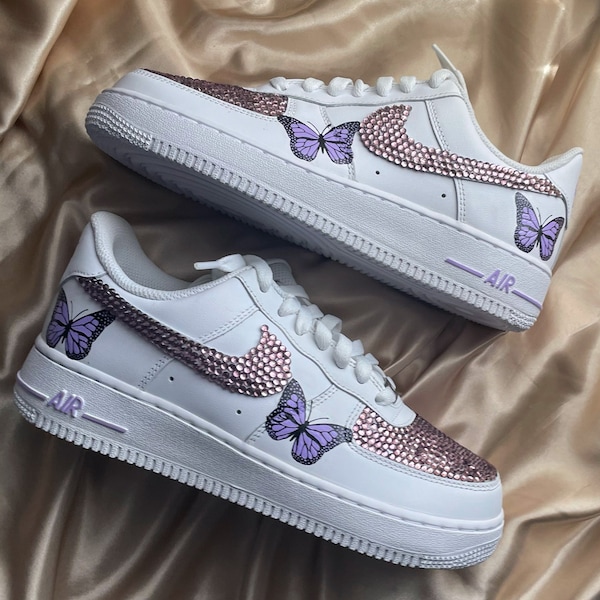 womens butterfly air force ones