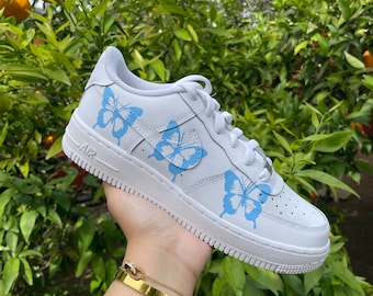 Air Force 1 personalizadas con mariposa azul