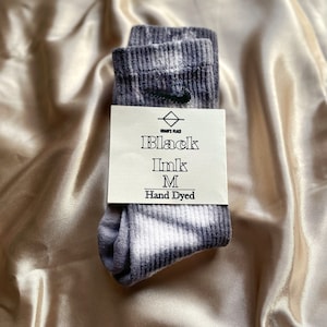 Black Ink Custom TieDye Everyday Cush Socks