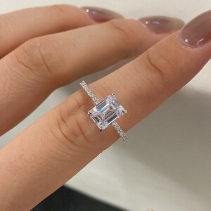 Emerald Cut Ring - Etsy