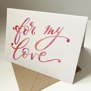 Valentines Day card, valentines card for him, romantic card, card for husband, for my love card