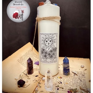 Chandelle pour Divination et Sortilèges (Soleil) - Divination Spell Candle (The Sun)