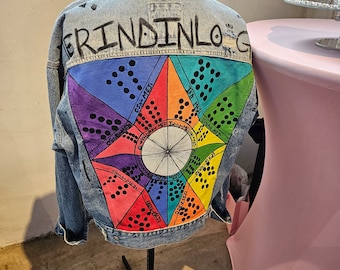 Hand painted Denim Jacket | Custom Made Jacket |