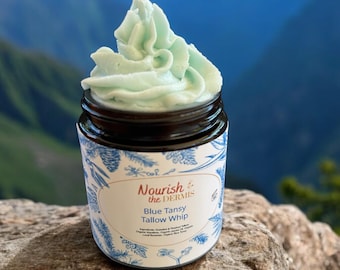 Blue Tansy Organic Face and Body Tallow Whip- Grassfed and Finished