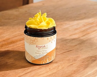 Buckin’ Beauty | Extreme Hydrating** Grassfed and finished Tallow with Organic Sea Buckthorn and Organic Castor Oil