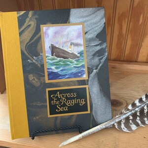Across the Raging Sea, hand made book