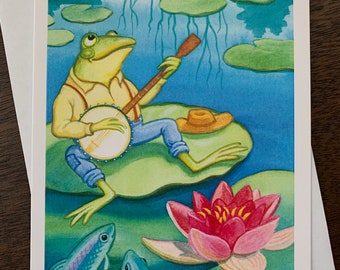 Froggy Went a'Courting, 4 card set