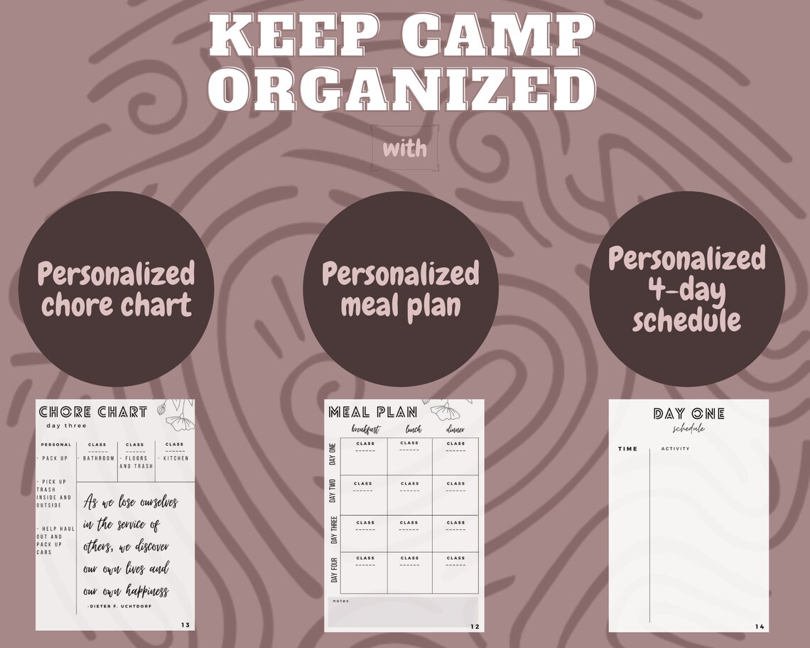 LDS Girls Camp Printable Booklet | Etsy