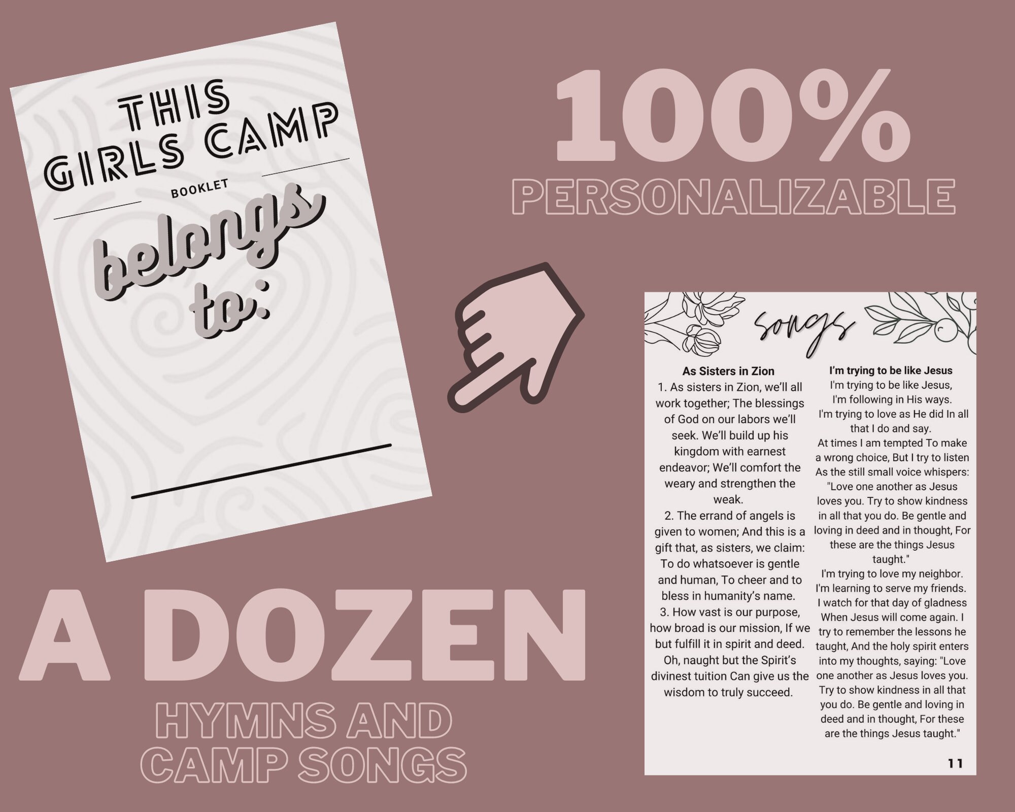 LDS Girls Camp printable booklet | Etsy