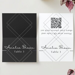 Wedding Place Cards | Wedding Guest Cards | Seating Chart | Rehearsal Dinner Escort Cards | Folded Escort Cards | Wedding Escort Cards | DIY