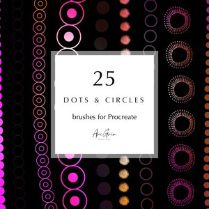 25 Dots & Circles Brushes | Procreate