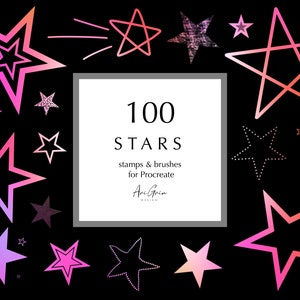 100 Procreate Stamps & Brushes | Stars