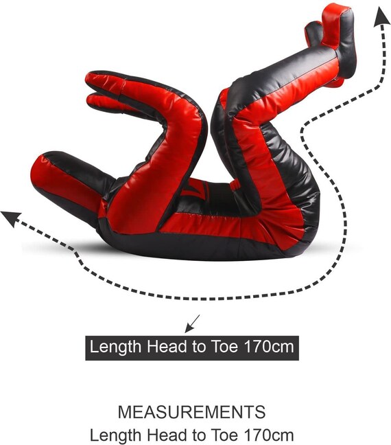 MatArts MMA Grappling Dummy - Unfilled, 70 Inch Sitting Position Dummy For BJJ, Wrestling, Judo, Combat Training