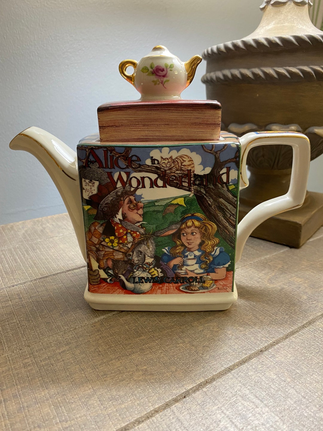Alice in Wonderland Mad Hatter Teapot James Sadler Made in Etsy