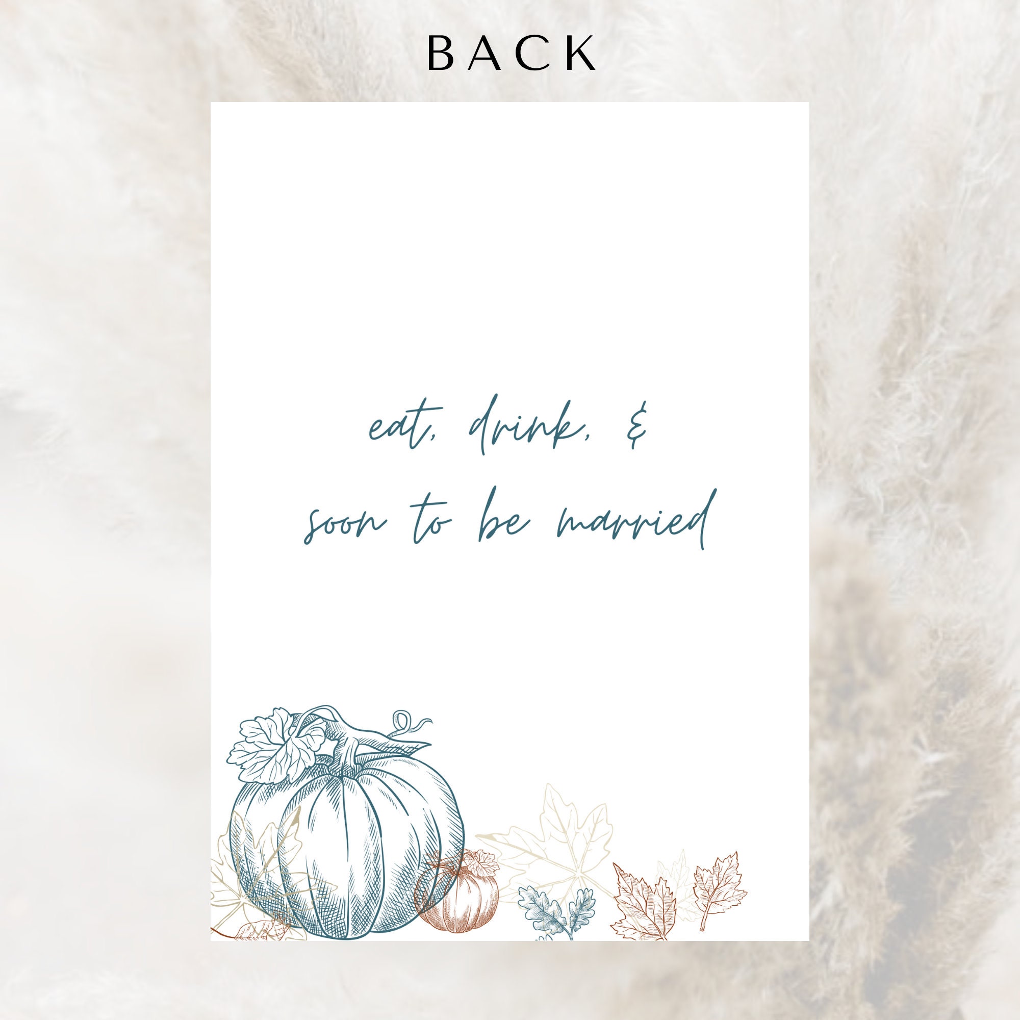 Fall Engagement Party Invitation Template Autumn Engagement Etsy