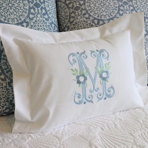 Boudoir  Pillow Sham / Baby Pillow / Personalized Pillow /  Embroidered Pillow / Accent Pillow / Nursery pillow / Baby Shower Gift