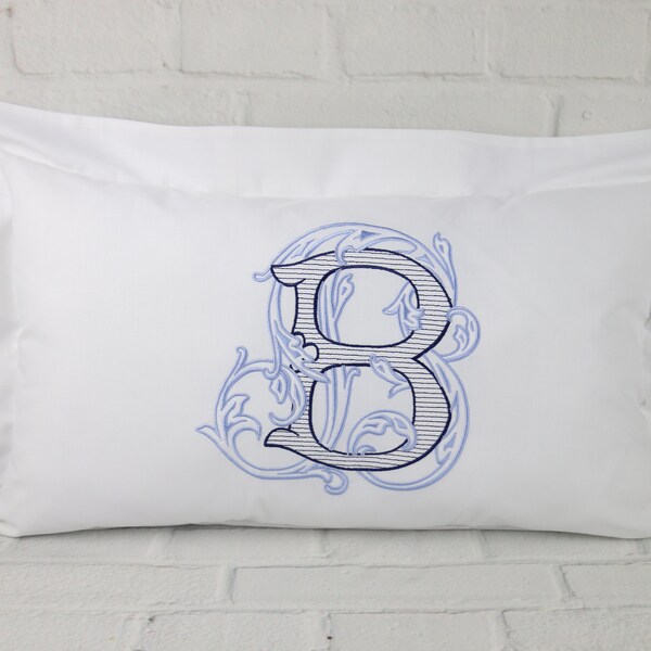 Embroidered Pillow Etsy