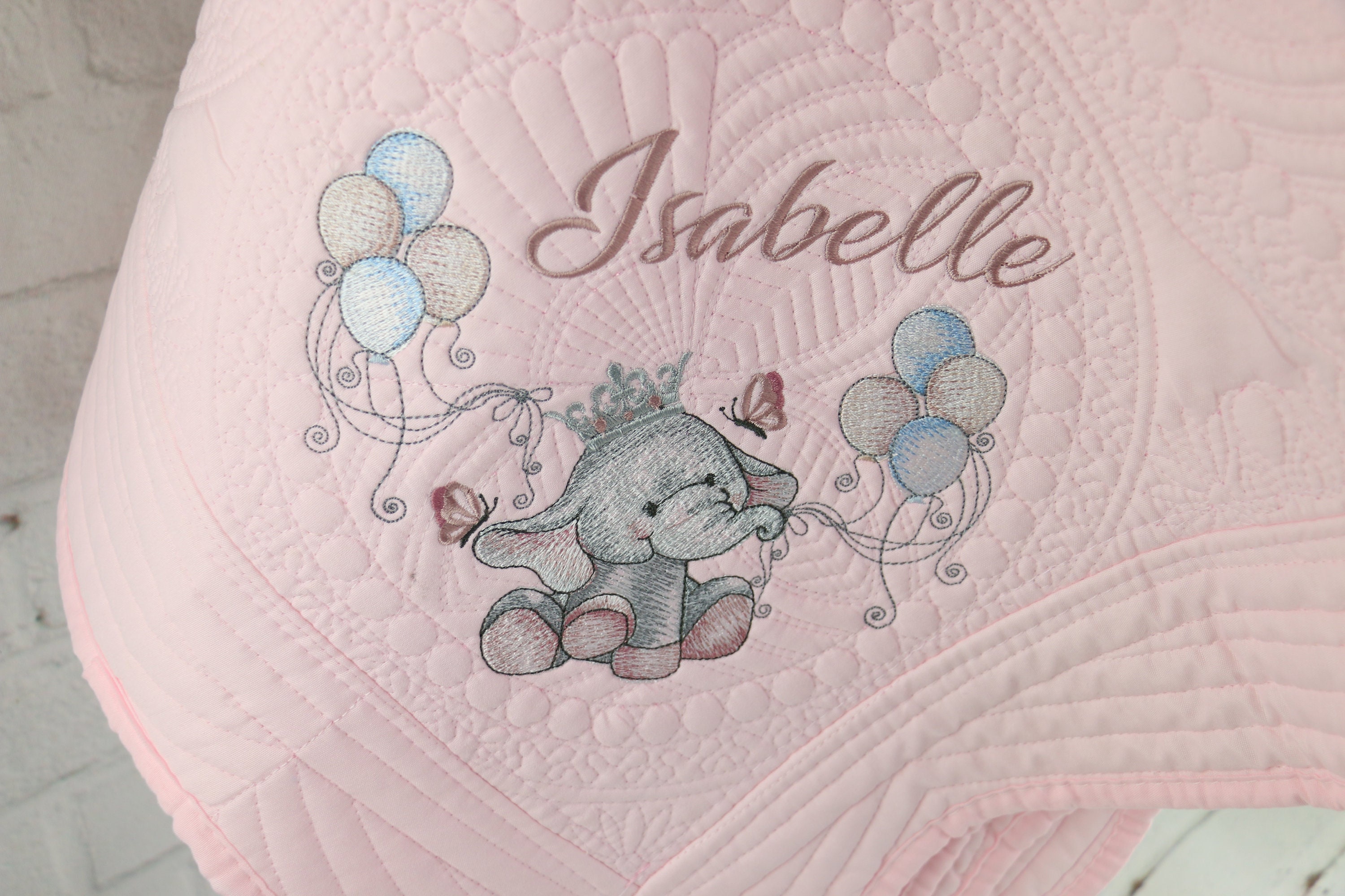 Etsy embroidered hotsell baby blanket