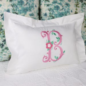 Boudoir  Pillow Sham / Baby Pillow / Personalized Pillow /  Embroidered Pillow / Accent Pillow / Nursery pillow / Baby Shower Gift