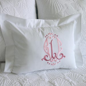 Baby  Pillow Sham / Boudoir Pillow / Personalized Pillow /  Embroidered Pillow / Accent Pillow / Nursery pillow / Baby Shower Gift